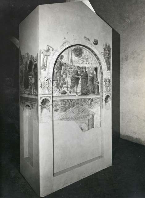 Bazzechi, Ivo — Benozzo Gozzoli: Tabernacle of Santa Chiara. Castelfiorentino. Fresco. Back view — insieme